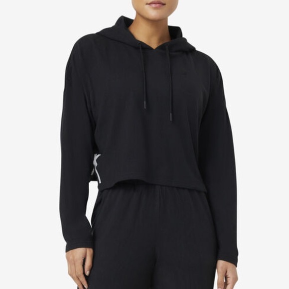 Fila Tops - FILA Performa Fi-Lux Cropped Hoodie